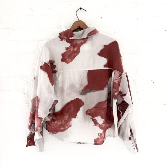 Crem38 RARE Moresca Printed Cotton Silk Blend‎ Shirt - Size Medium - Picture 2 of 11